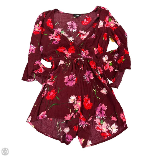 Romper By Express In Mauve, Size: Xs