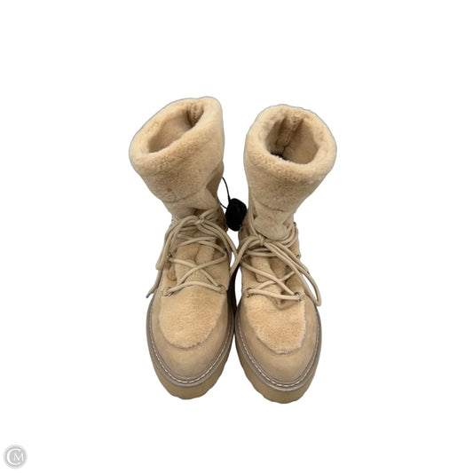 Boots Combat By Jennifer Lopez In Beige, Size: 9.5