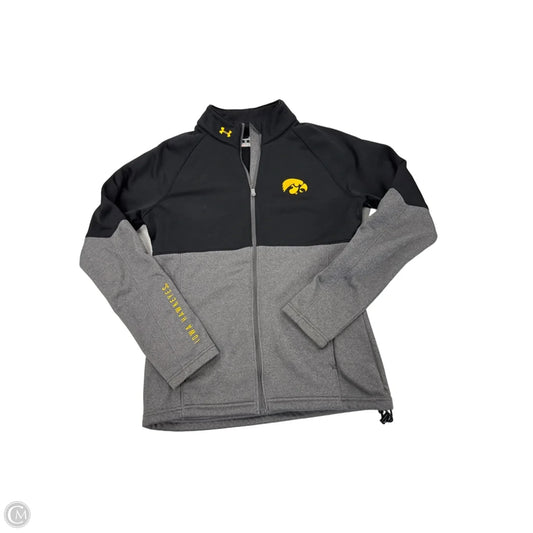 Sweatshirt Collar By Under Armour In Black & Grey, Size: S
