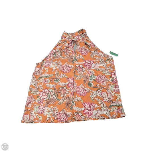 Top Sleeveless By Rachel Roy In Orange, Size: L
