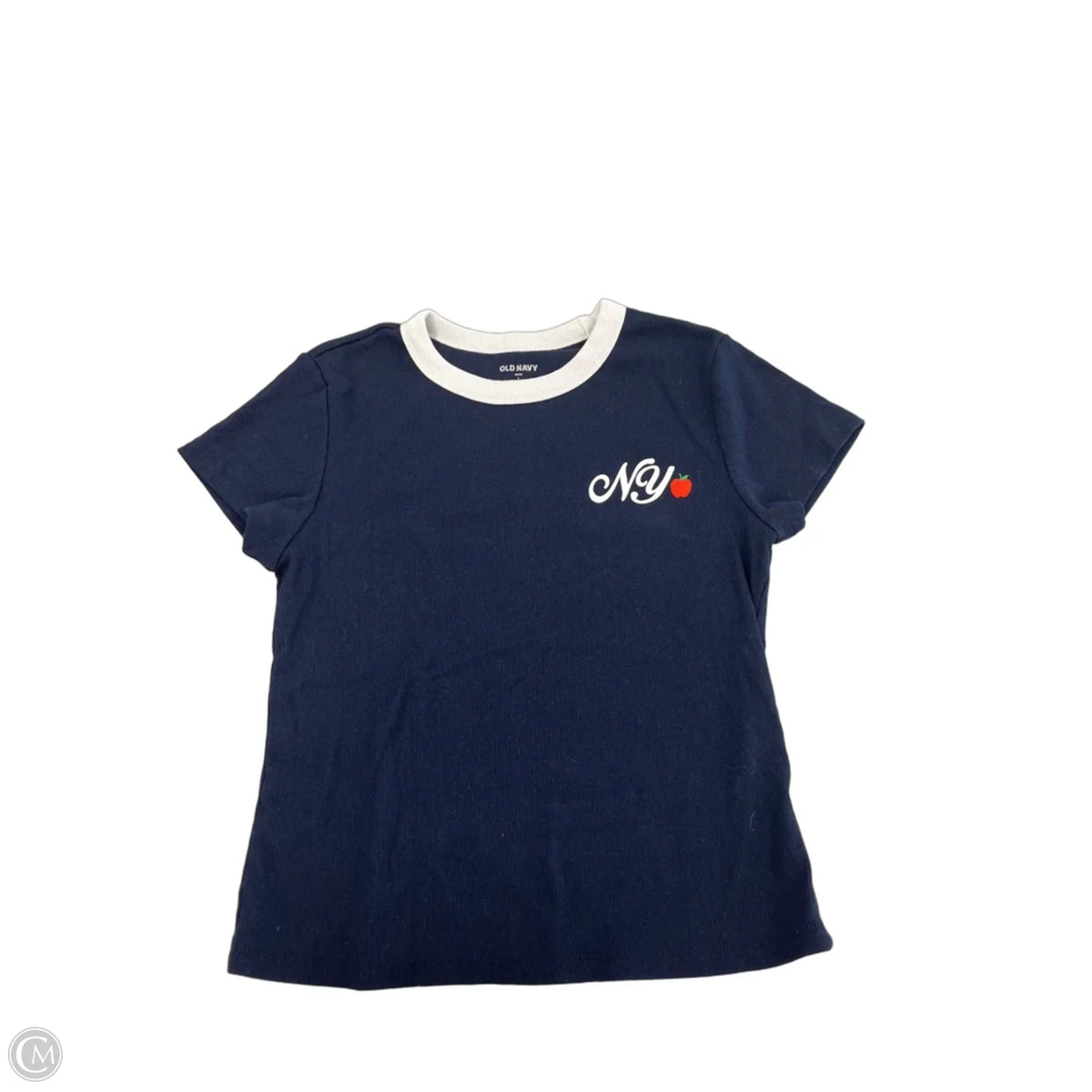 Top Short Sleeve By Old Navy In Navy, Size: L