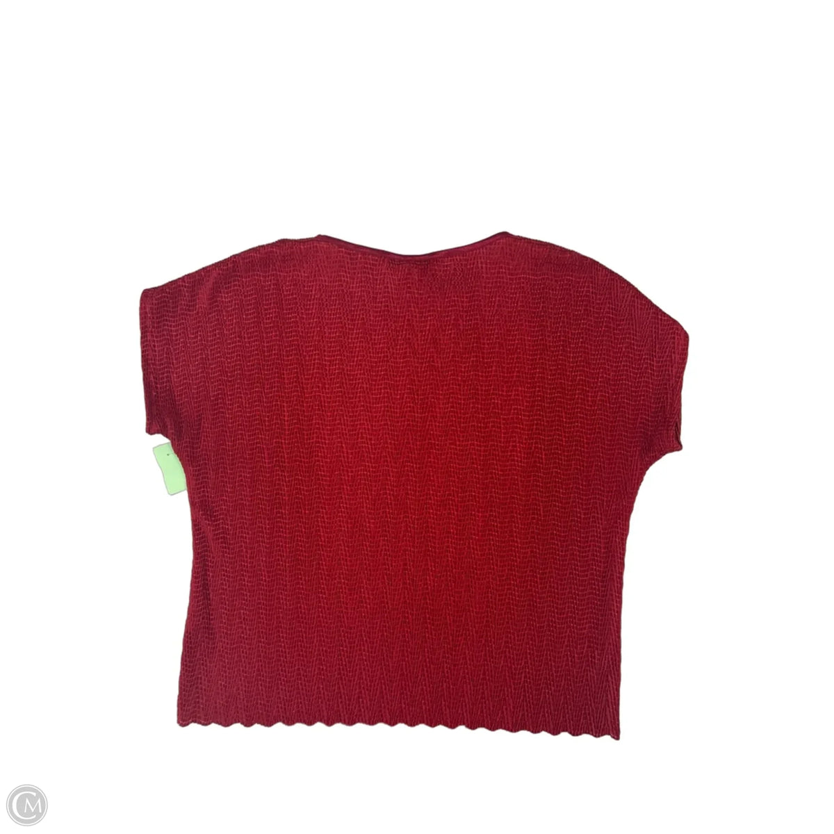 Top Short Sleeve By Cme In Red, Size: L
