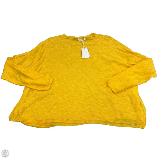 Top Long Sleeve By Cme In Yellow, Size: S