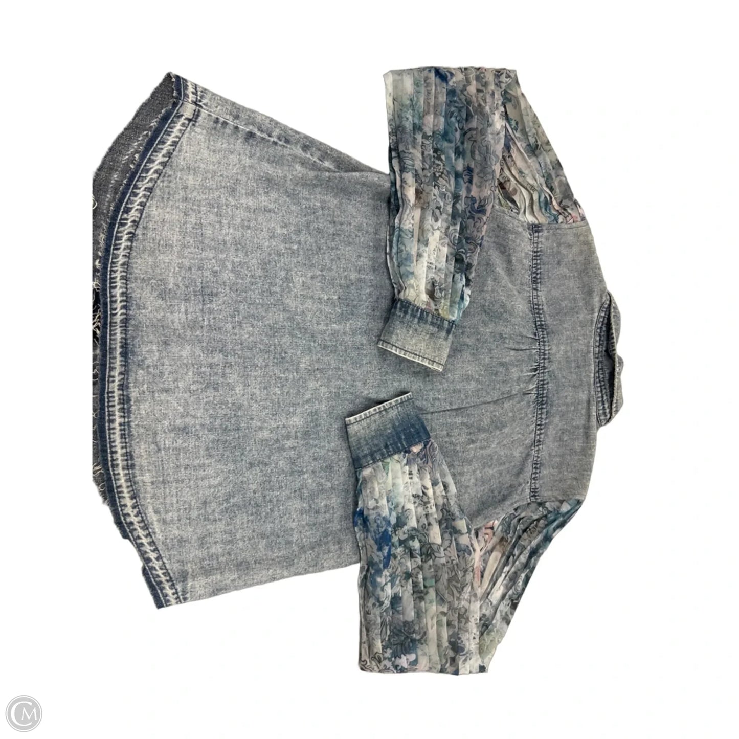 Top Long Sleeve By Cme In Blue, Size: Xs