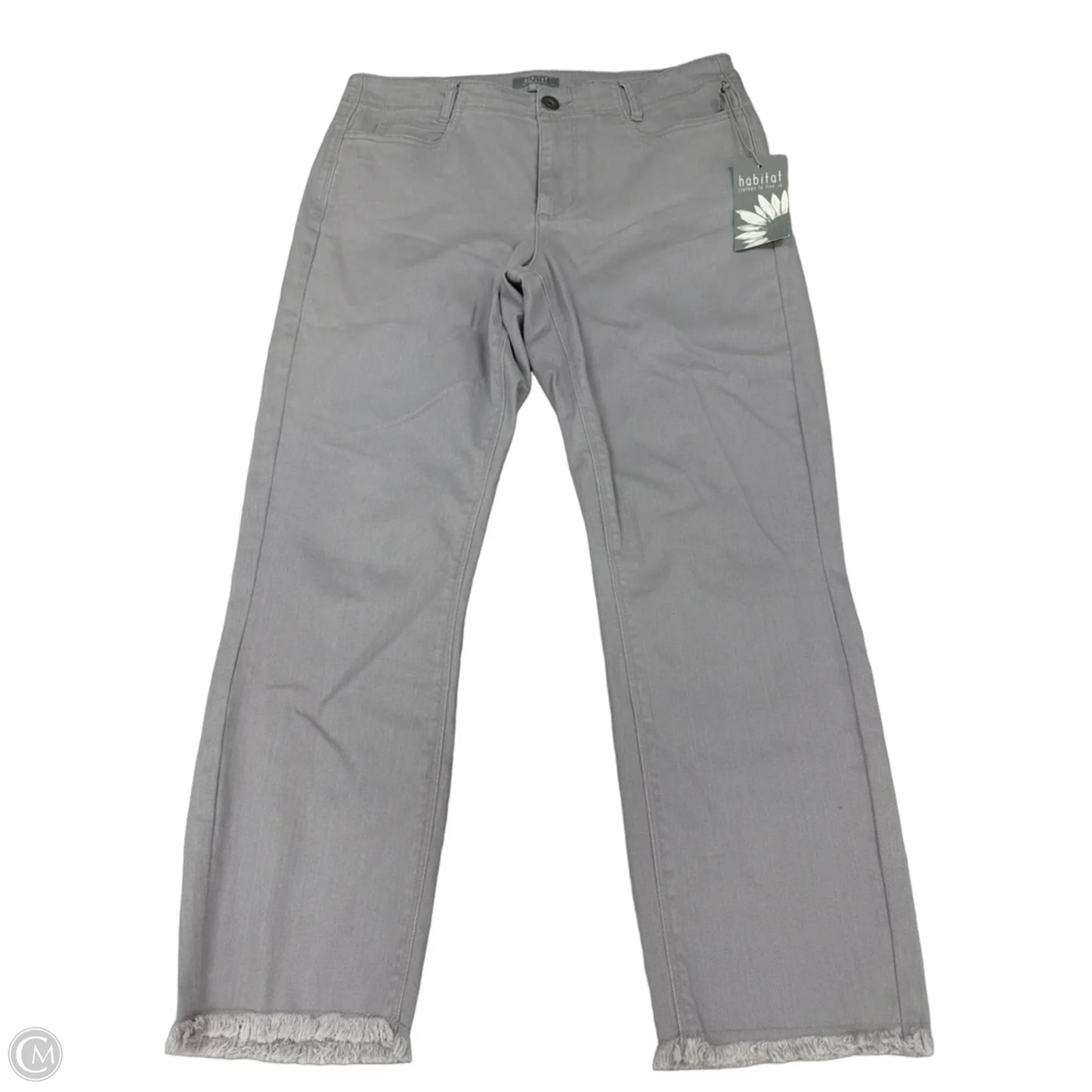 Jeans Cropped By Habitat In Grey, Size: 10