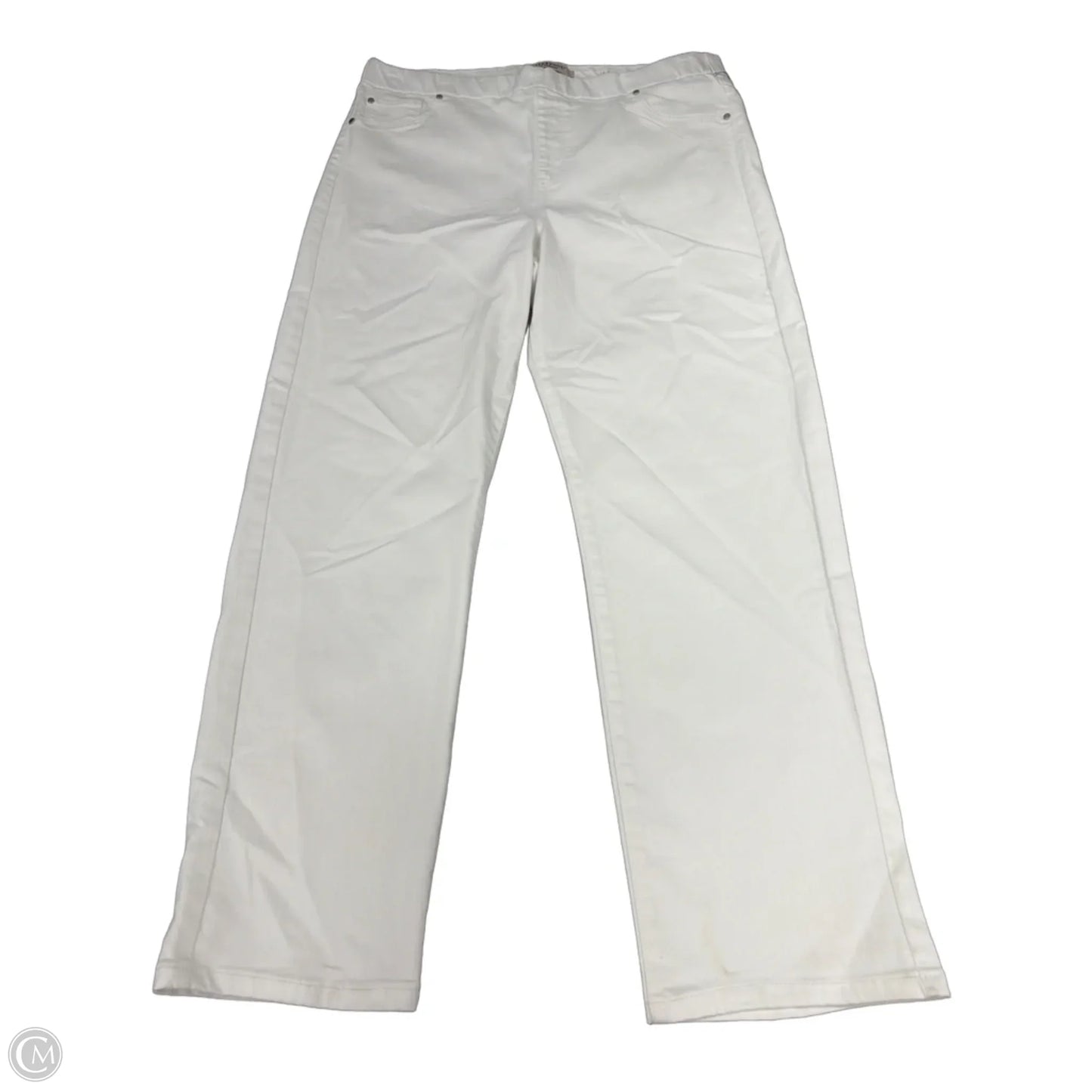 Jeans Straight By Liverpool In White, Size: 16