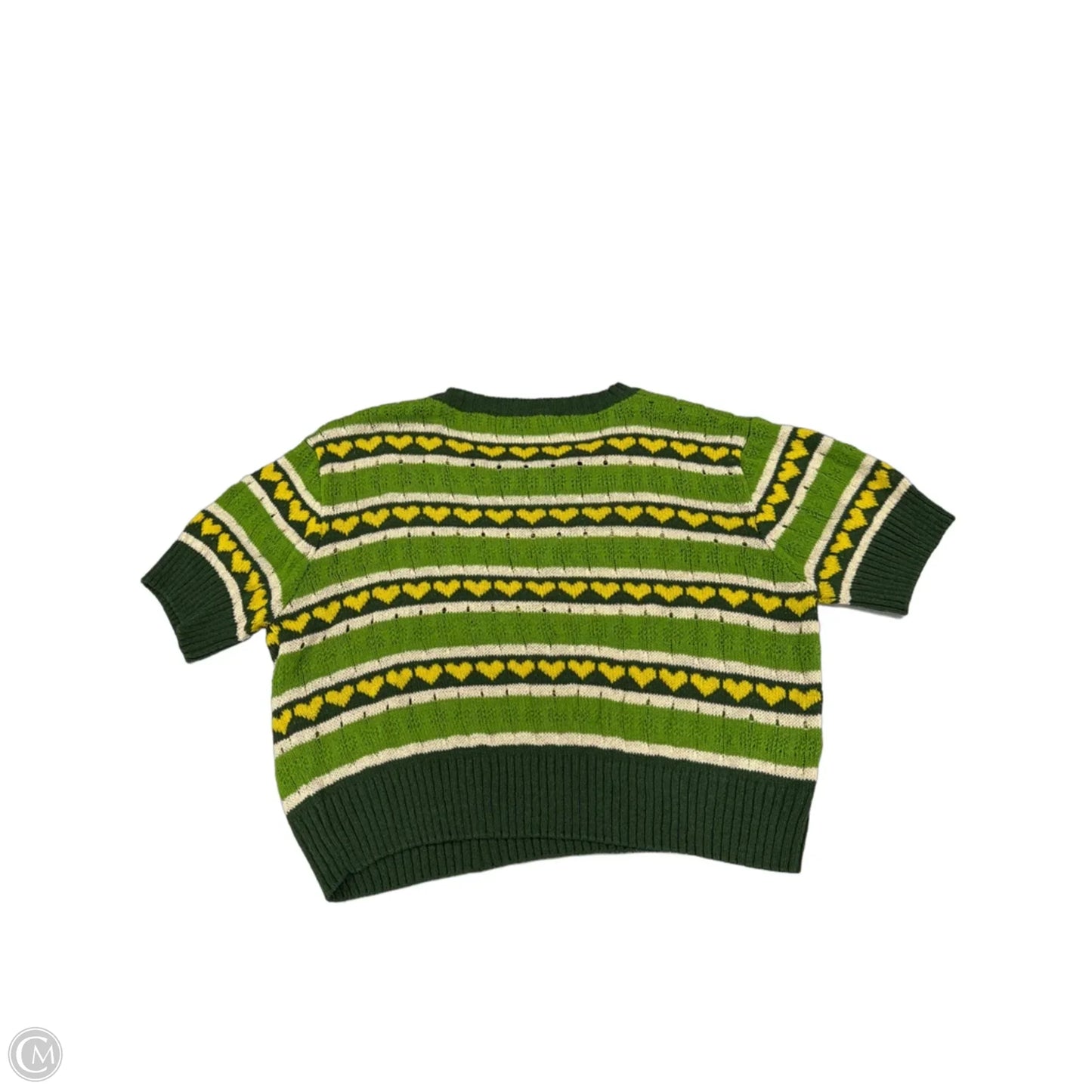 Top Short Sleeve By Cme In Green, Size: M