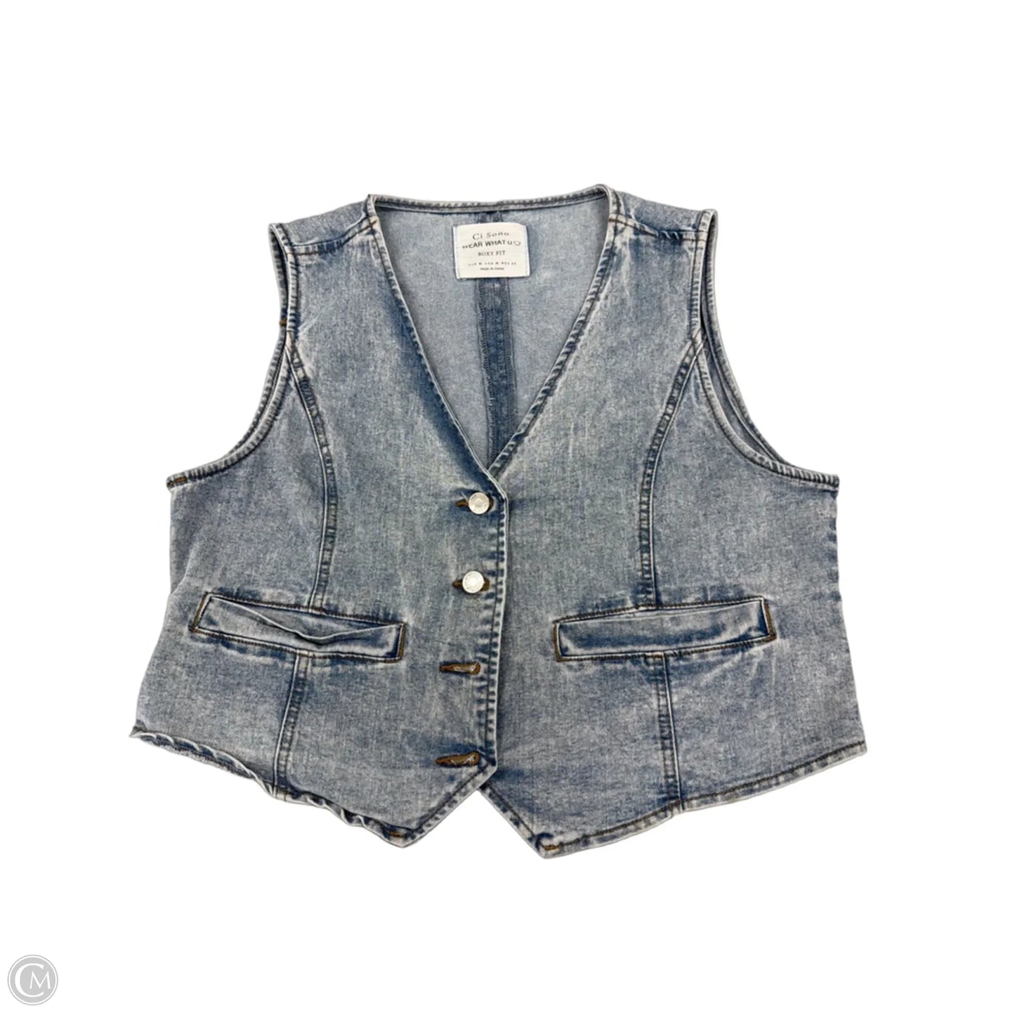 Top Sleeveless By Ci Sono In Blue, Size: Xl