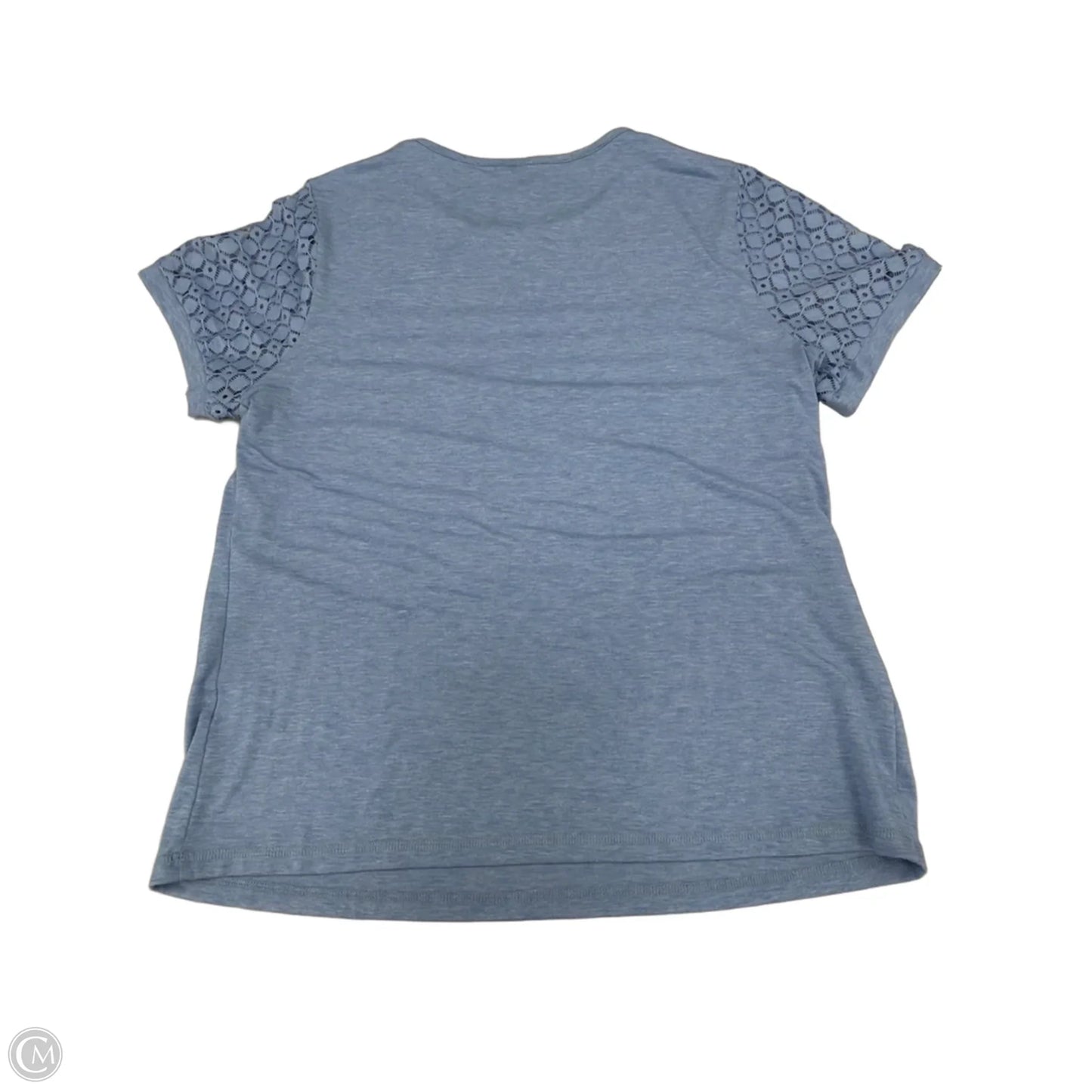 Top Short Sleeve By Automet In Blue, Size: L
