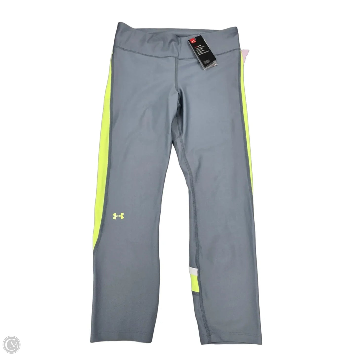 Athletic Leggings By Under Armour In Grey, Size: L