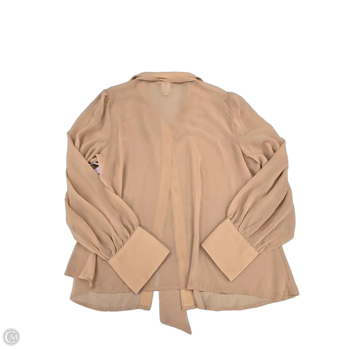Top Long Sleeve By Worthington In Tan, Size: Xl