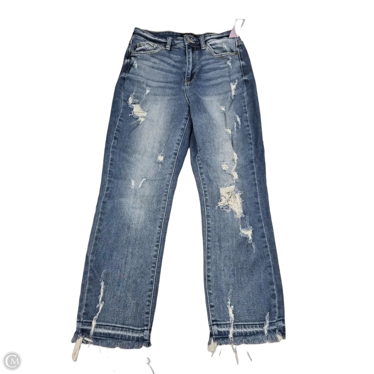 Jeans Straight By Judy Blue In Blue, Size: 4