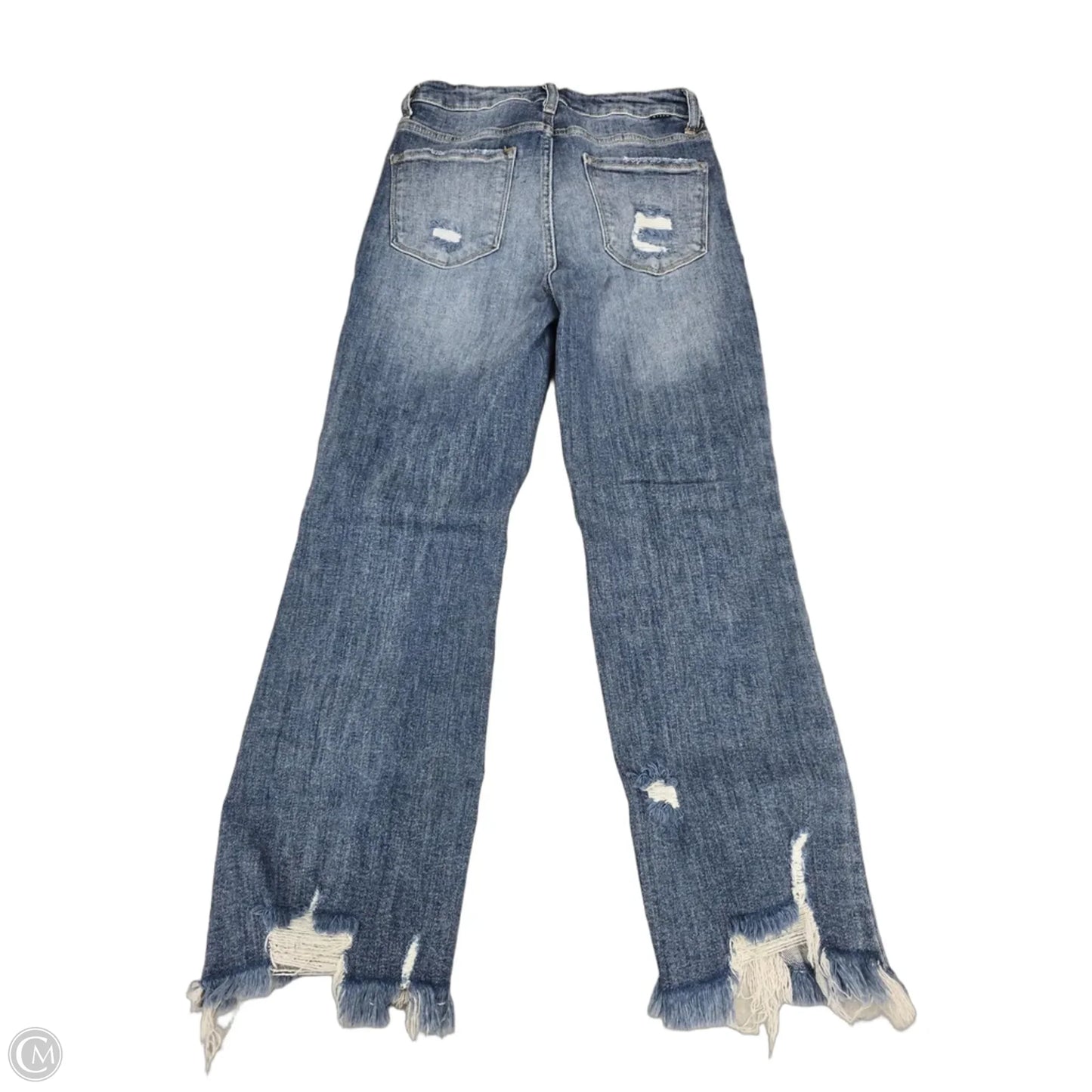 Jeans Straight By Risen In Blue, Size: 4