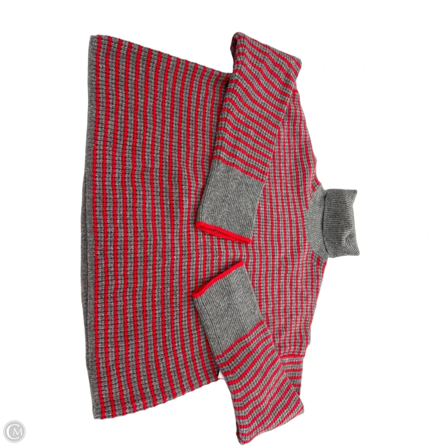 Sweater By Madewell In Grey & Red, Size: M
