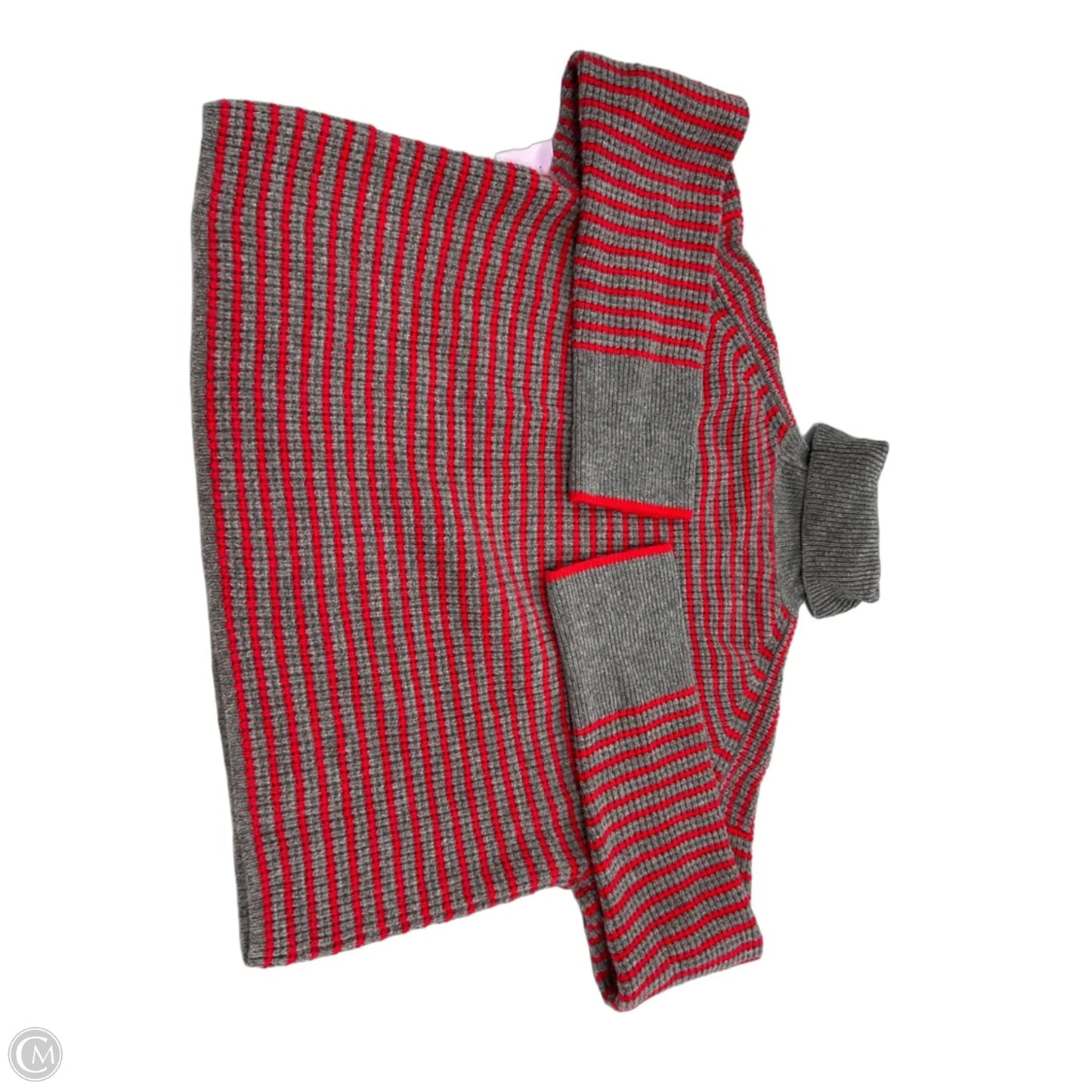 Sweater By Madewell In Grey & Red, Size: M