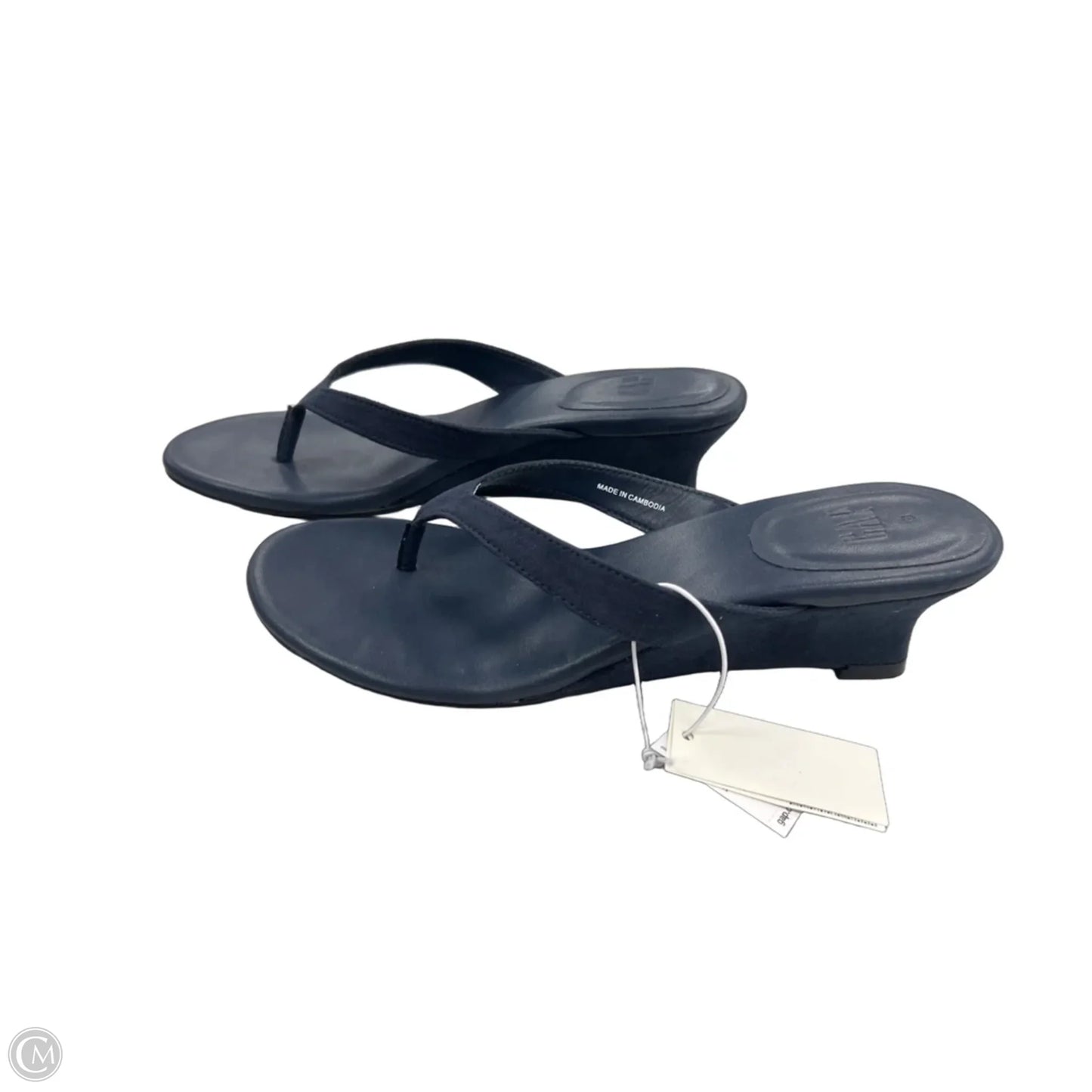 Sandals Heels Kitten By Gap In Navy, Size: 8