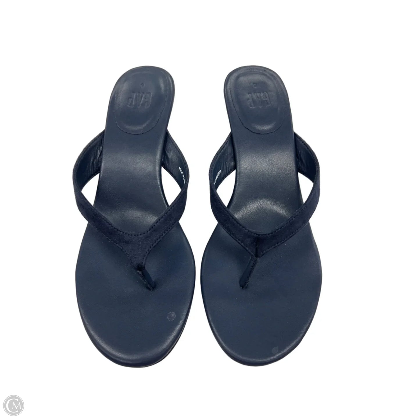 Sandals Heels Kitten By Gap In Navy, Size: 8