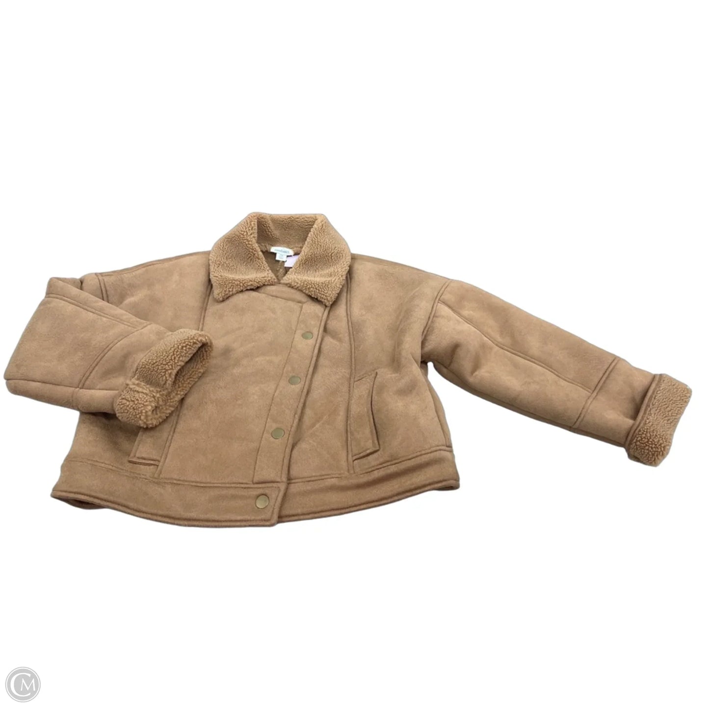 Coat Faux Fur & Sherpa By Sundance In Brown, Size: Mp