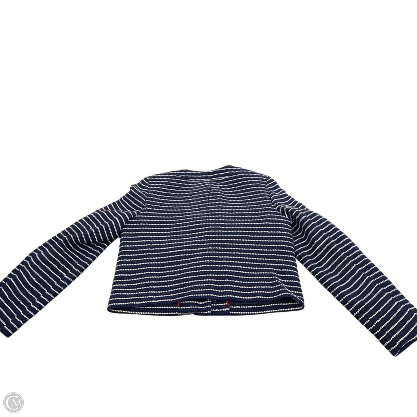 Blazer By J. Crew In Blue & White, Size: 10