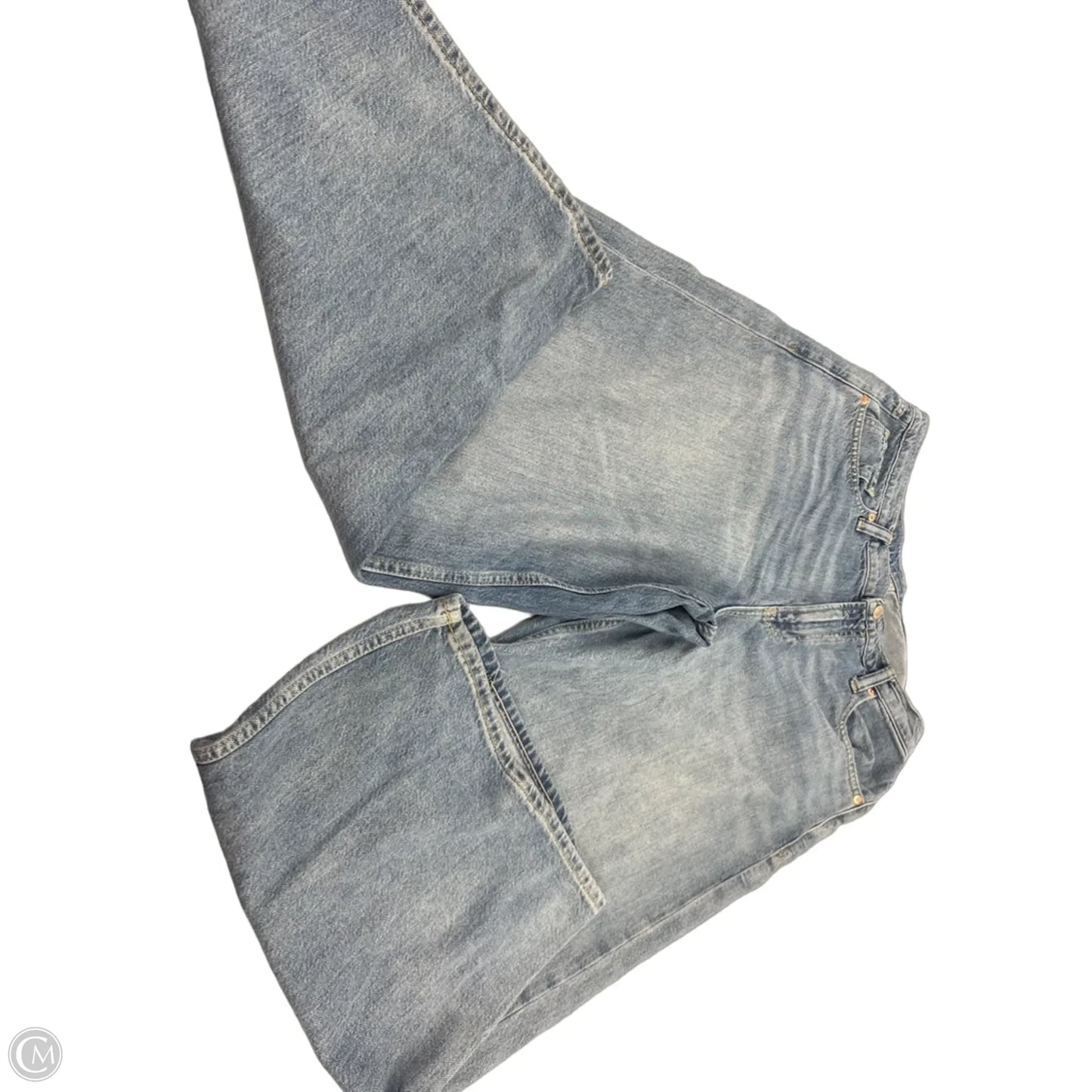Jeans Wide Leg By Gap In Blue Denim, Size: 12