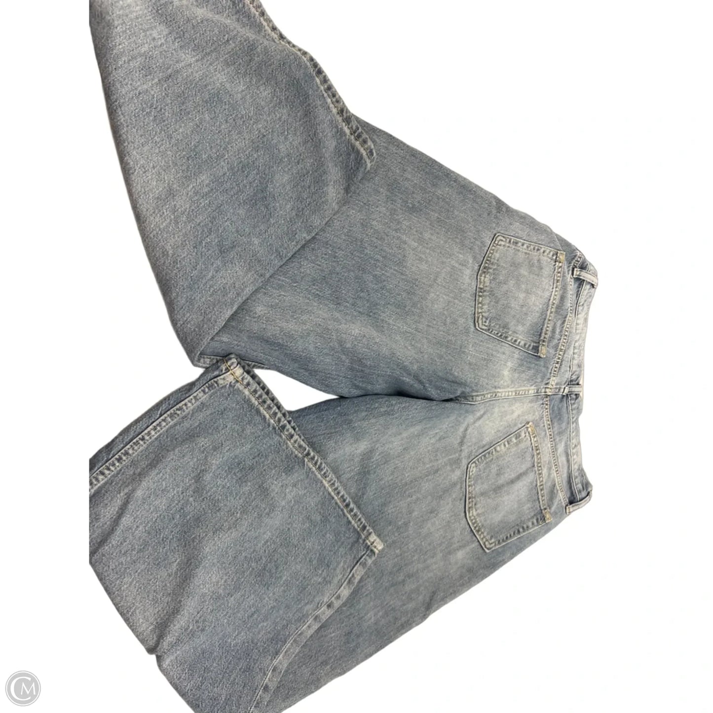 Jeans Wide Leg By Gap In Blue Denim, Size: 12