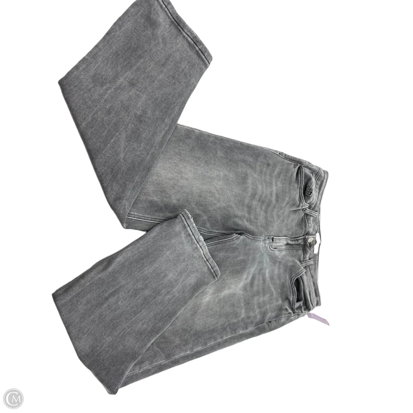 Jeans Straight By Vervet In Grey Denim, Size: 12