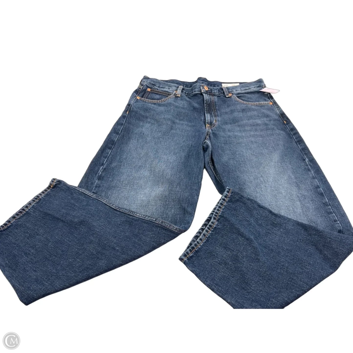 Jeans Wide Leg By Gap In Blue Denim, Size: 12
