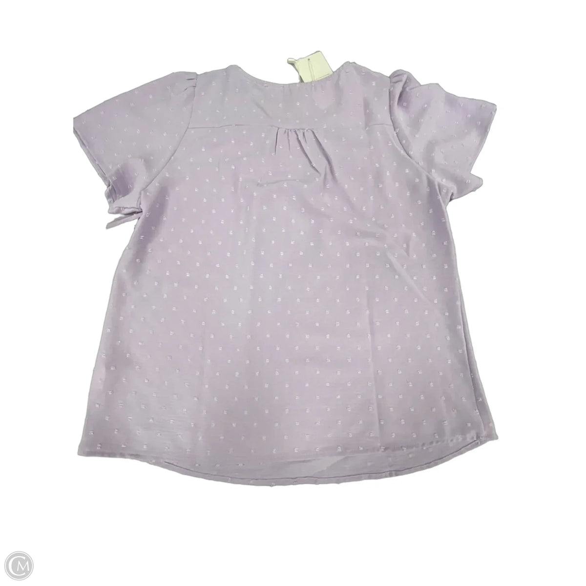 Top Short Sleeve By Cme In Purple, Size: M