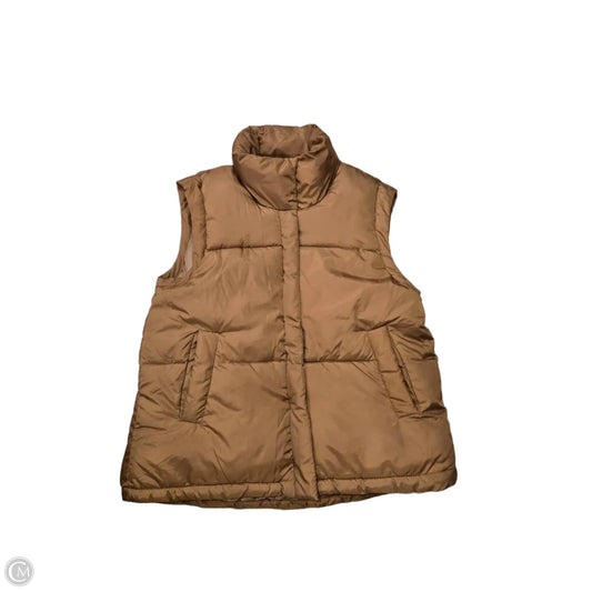 Vest Puffer & Quilted By Ci Sono In Brown, Size: M