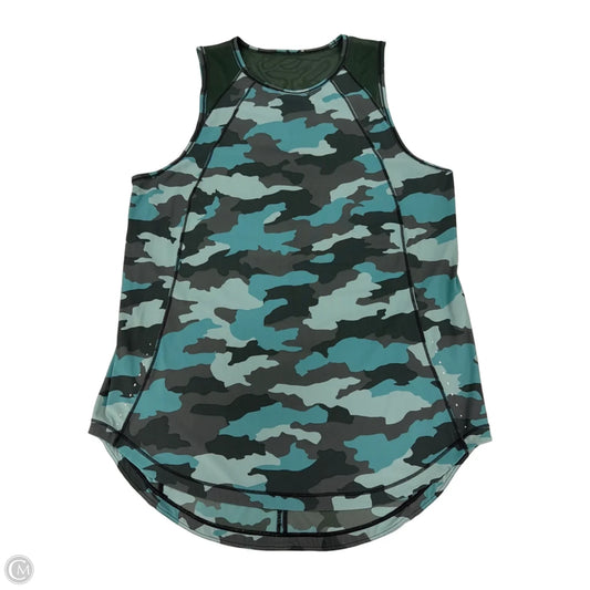 Athletic Tank Top By Lululemon In Camouflage Print, Size: 6