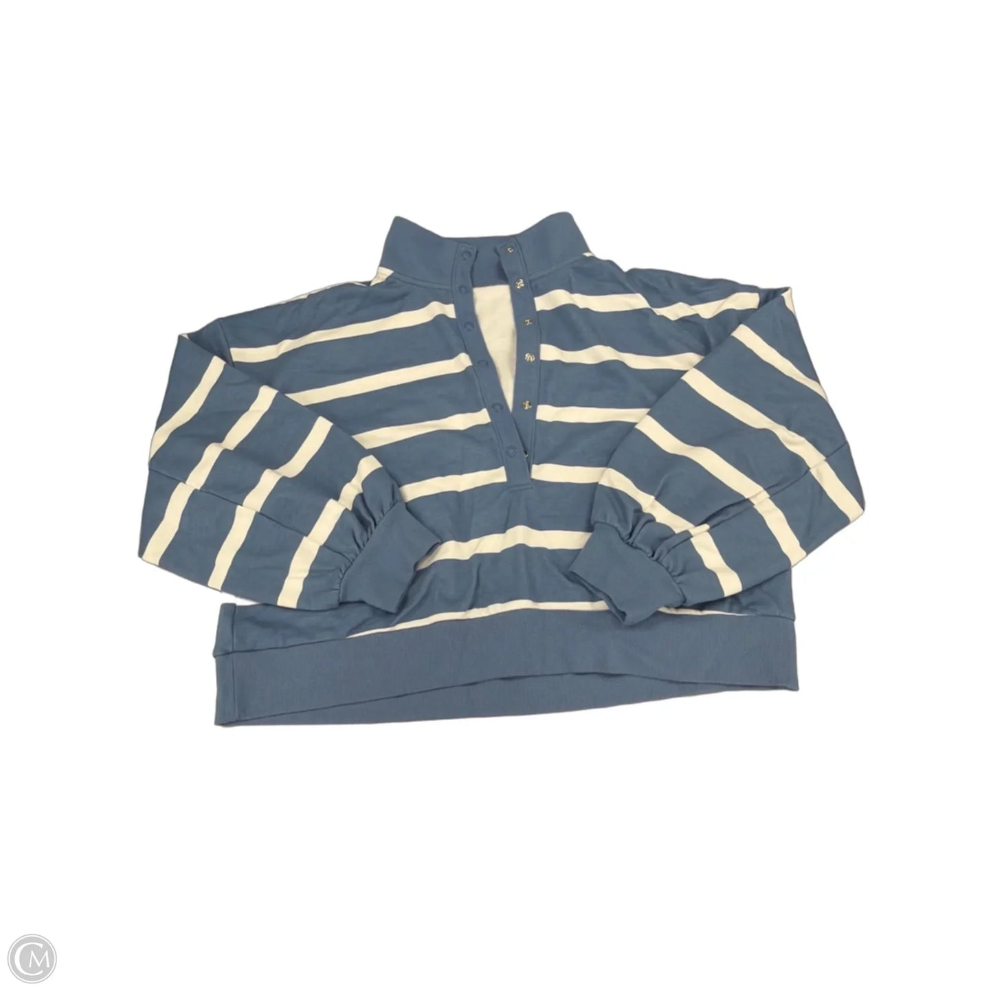 Top Long Sleeve By Target In Blue & White, Size: S