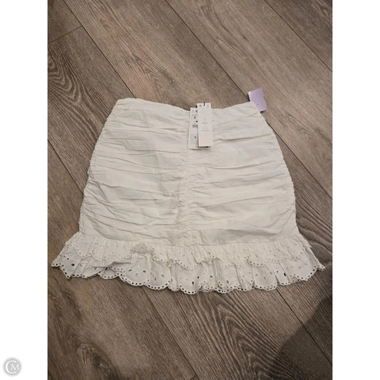 Skirt Mini & Short By Zara In White, Size: S