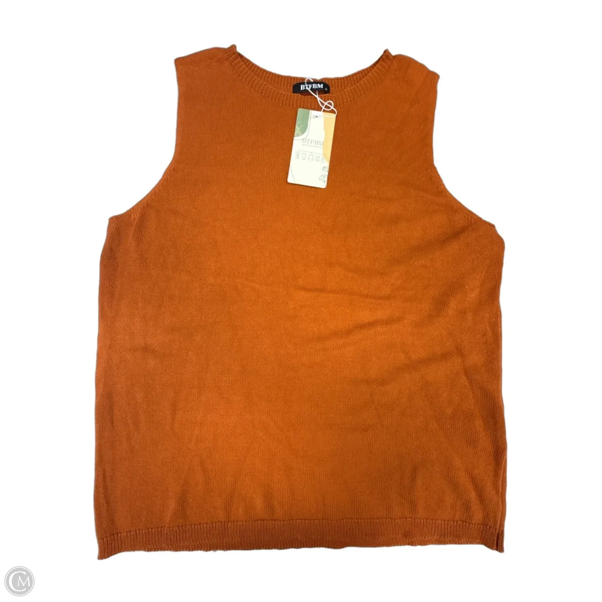Vest Sweater By Btfbm In Orange, Size: M