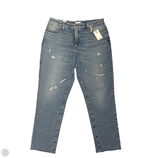 Jeans Straight By Good American In Blue, Size: 10