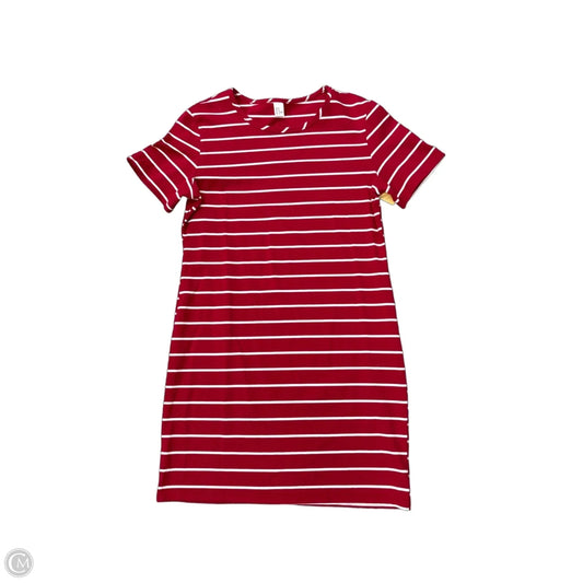 Dress Casual Short By H&m In Red & White, Size: M