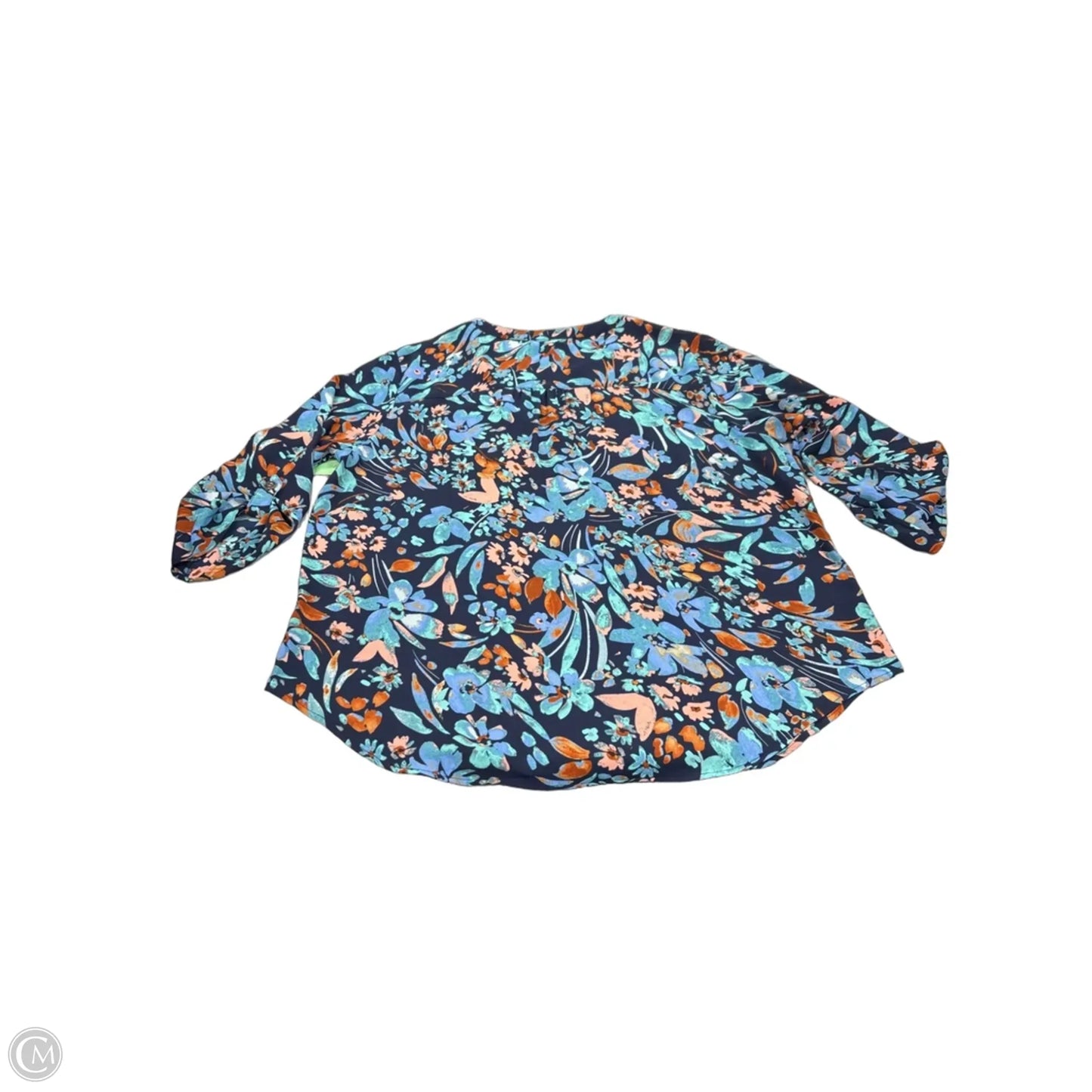 Top 3/4 Sleeve By Maurices In Blue, Size: Xxl
