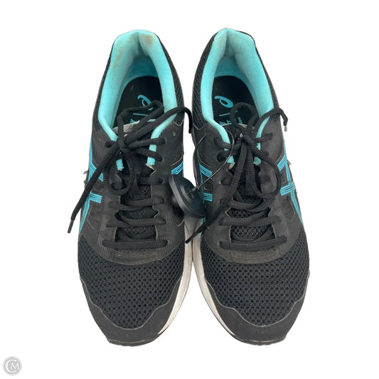 Shoes Athletic By Asics In Black & Blue, Size: 10