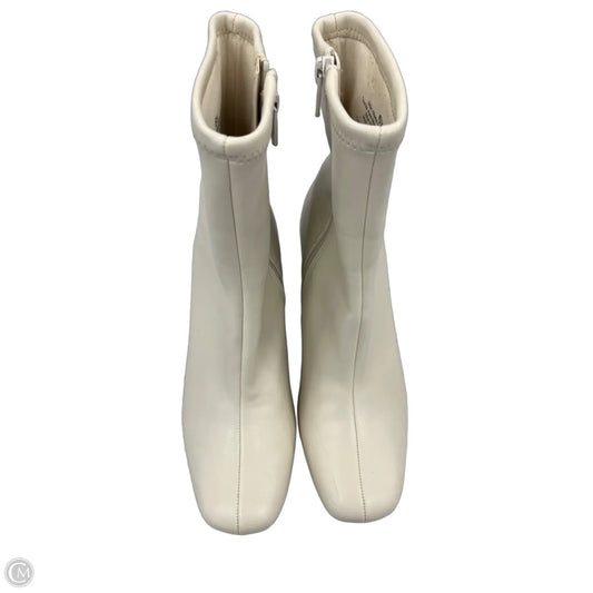 Boots Ankle Heels By A New Day In Cream, Size: 6.5