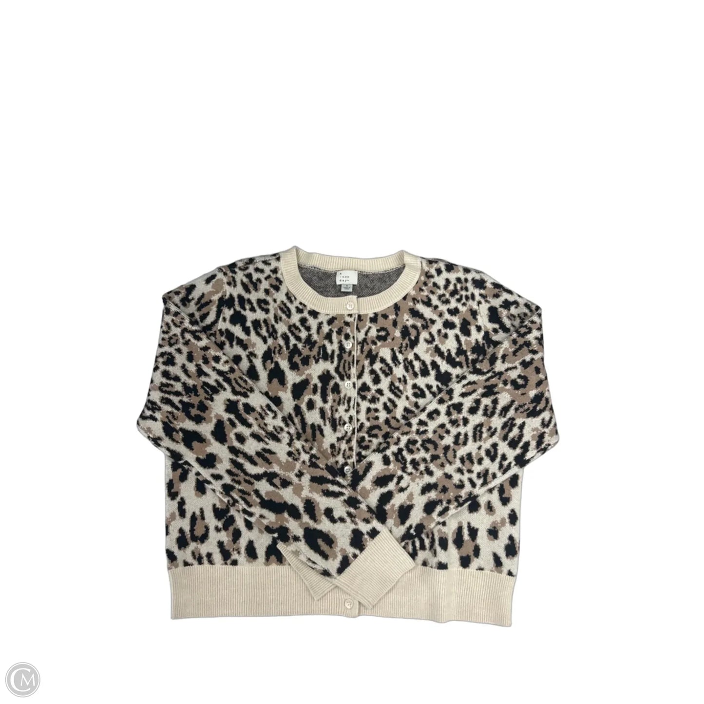 Cardigan By A New Day In Animal Print, Size: S