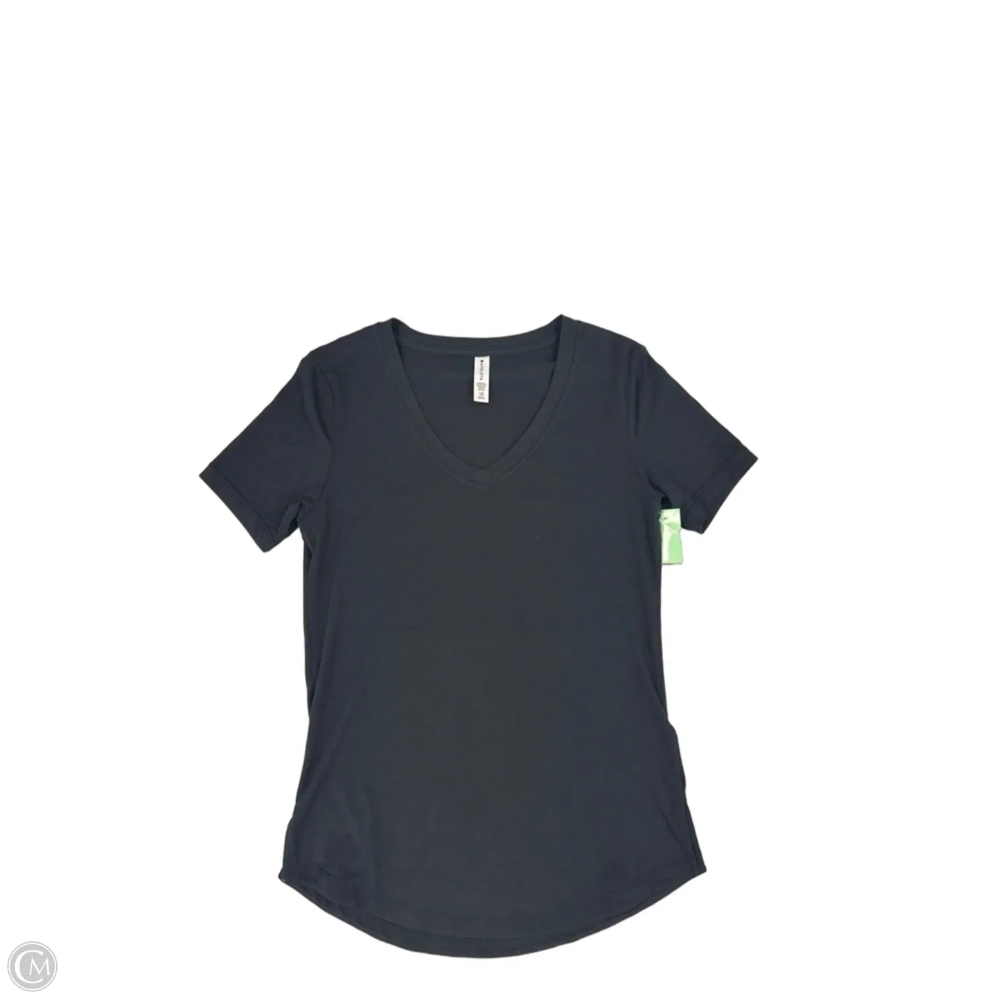 Top Short Sleeve By Athleta In Navy, Size: Xxs