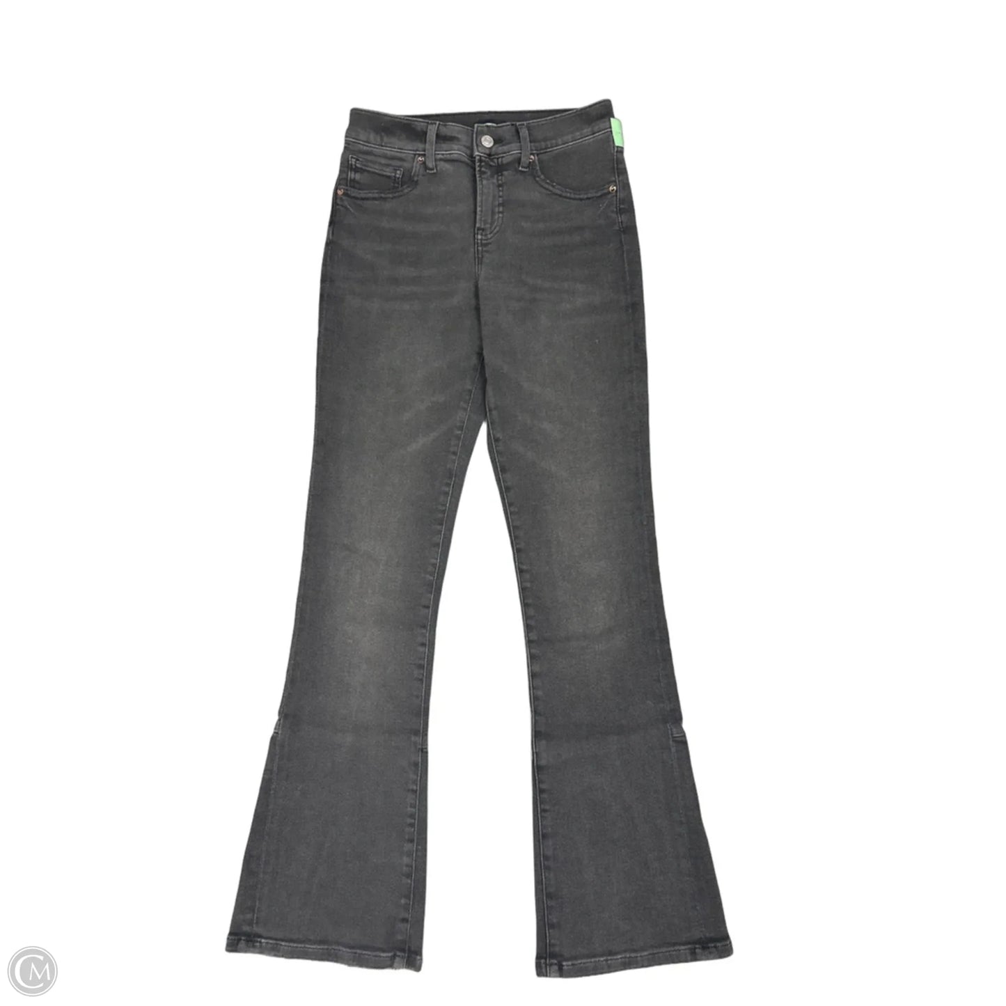 Jeans Flared By Express In Black Denim, Size: 2