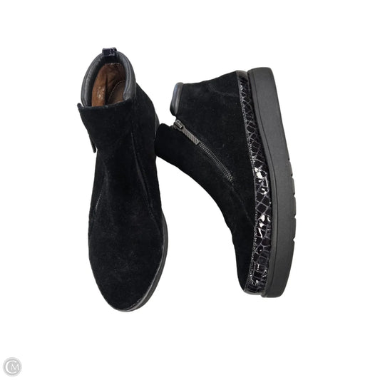 Boots Ankle Flats By Donald Pliner In Black, Size: 11