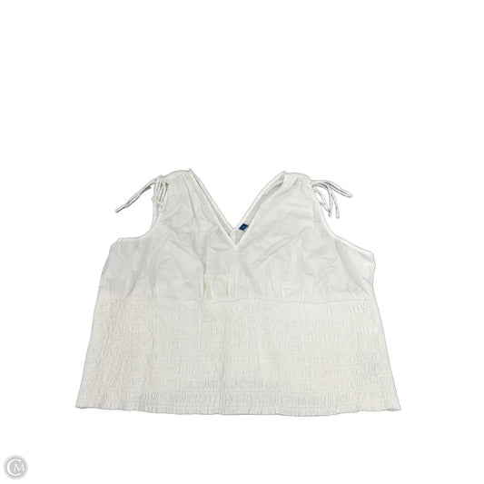 Top Sleeveless By Old Navy In White, Size: 3x
