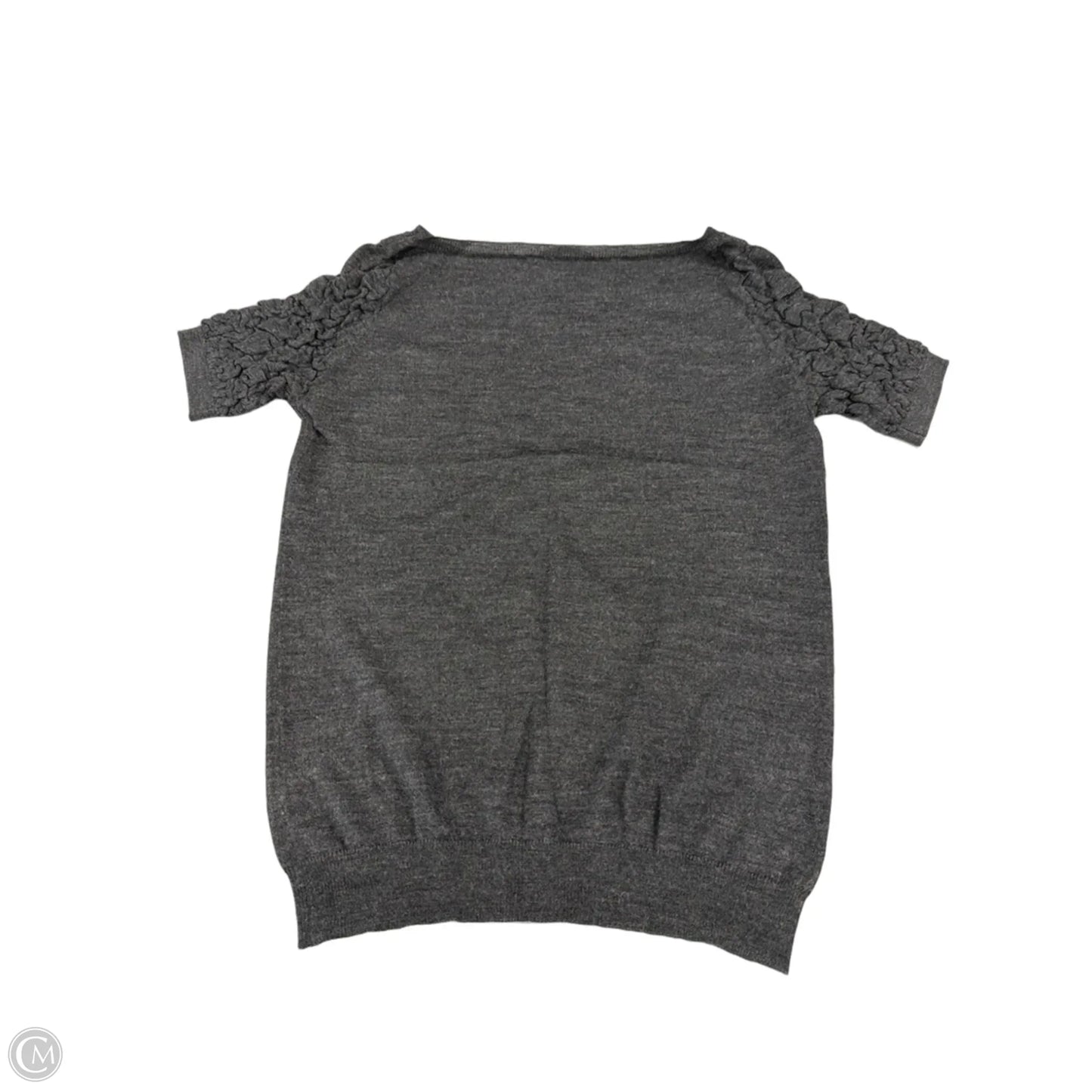 Top Short Sleeve Luxury Designer By Prada In Grey, Size: S
