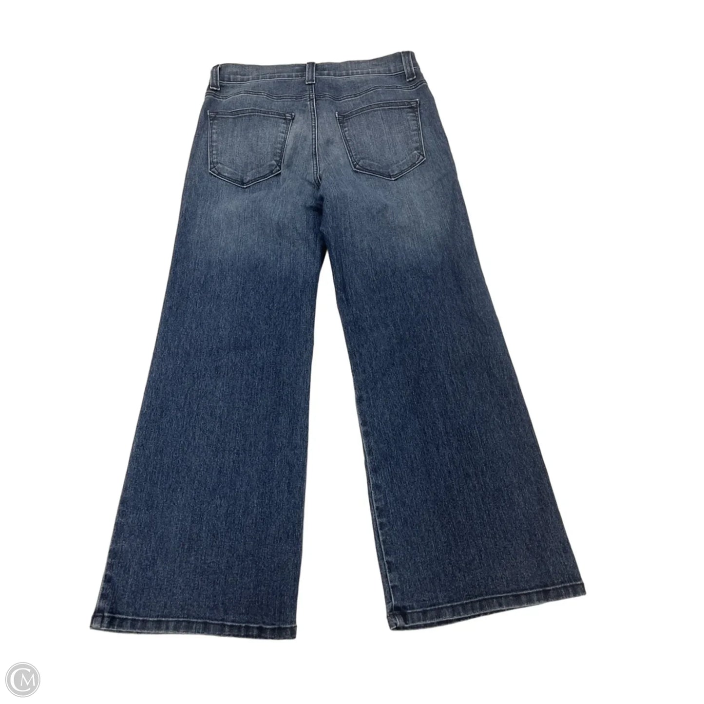 Jeans Wide Leg By Karen Kane In Blue Denim, Size: 8