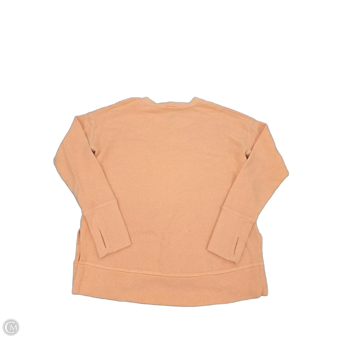 Top Long Sleeve By Athleta In Orange, Size: S