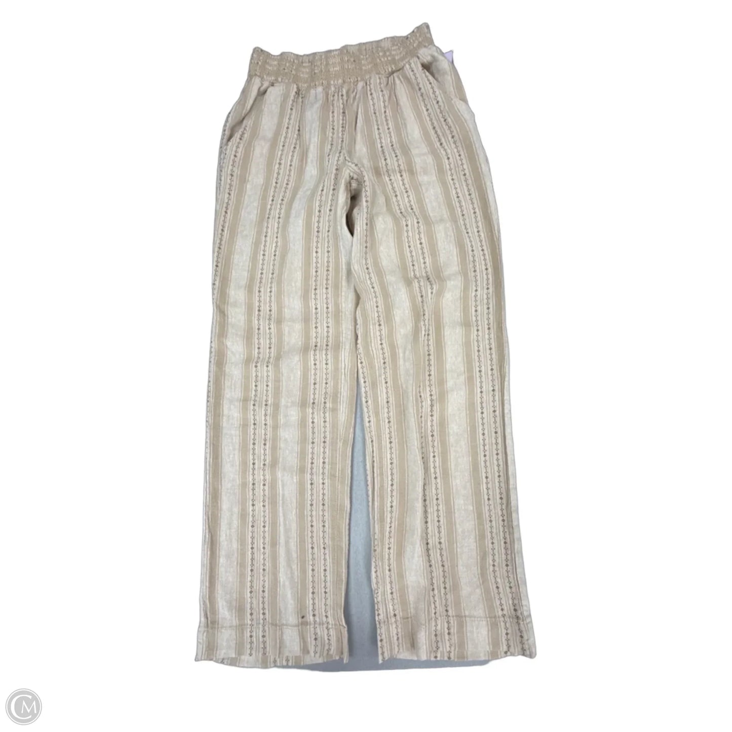 Pants Linen By Briggs In Tan, Size: 4