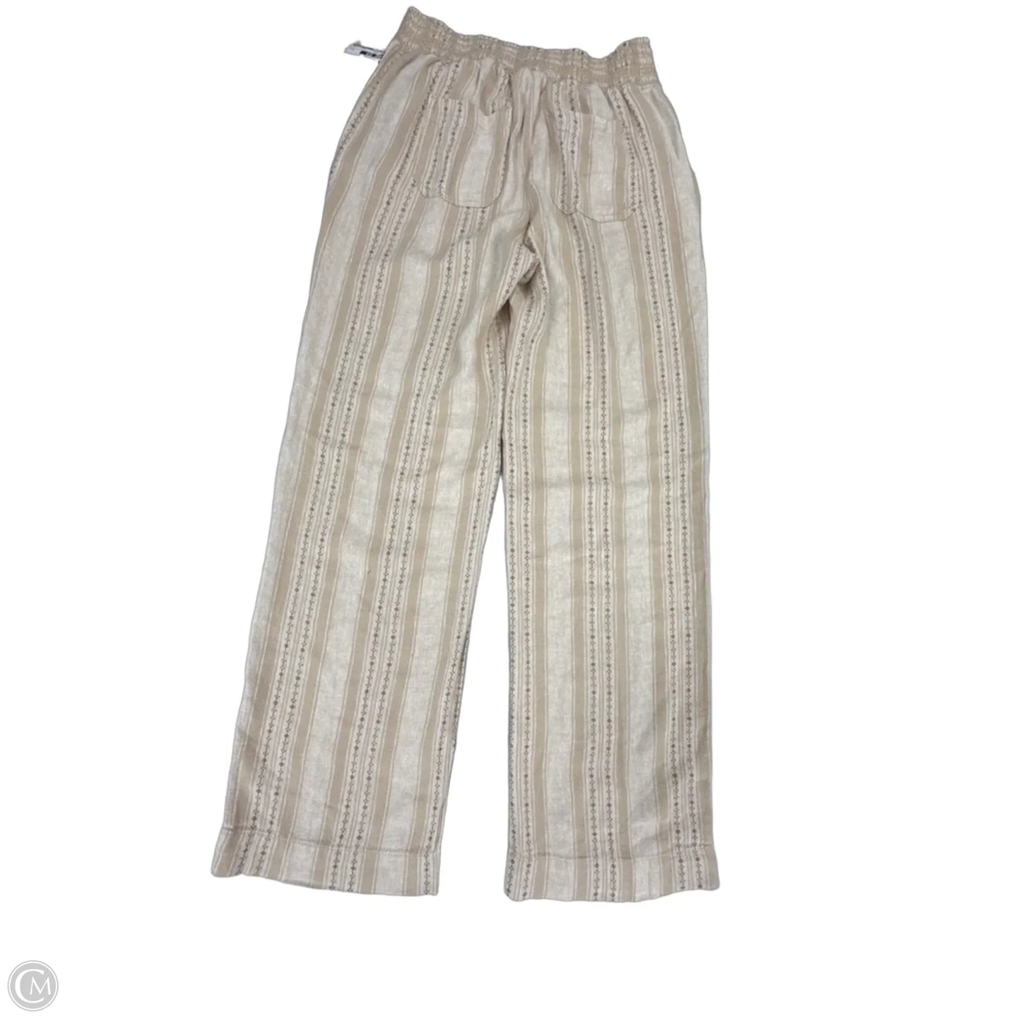 Pants Linen By Briggs In Tan, Size: 4
