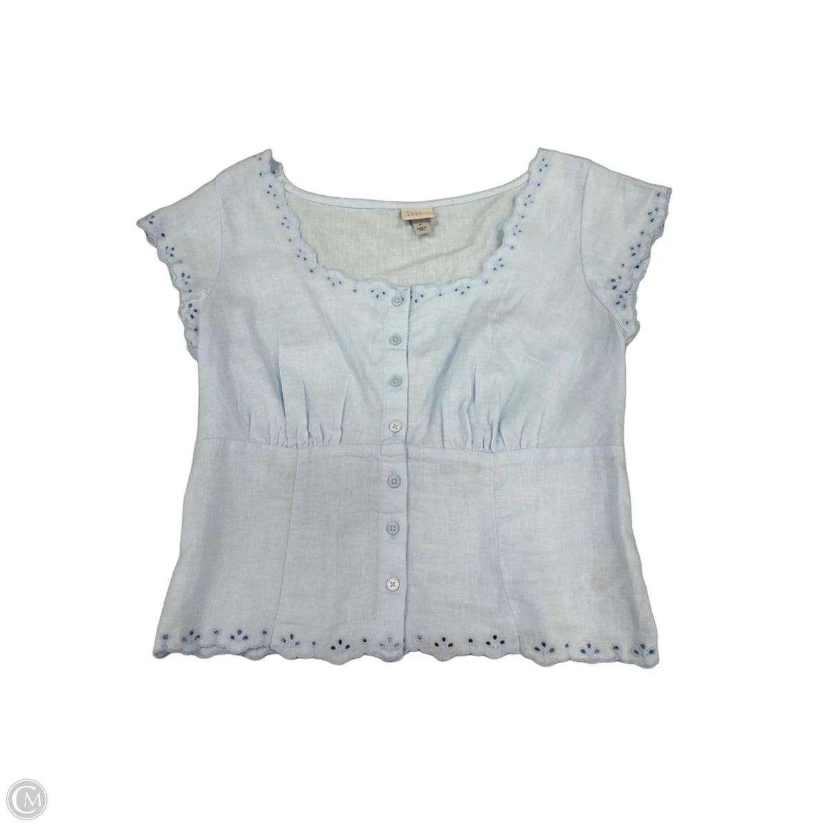 Top Short Sleeve By A New Day In Blue, Size: S