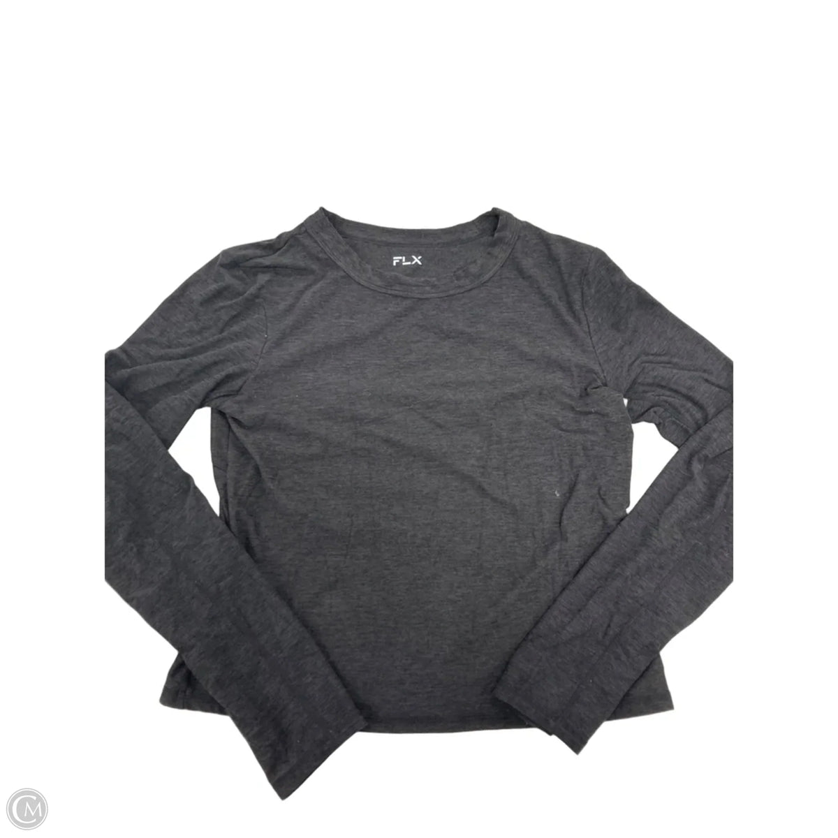 Top Long Sleeve By Flx In Grey, Size: L